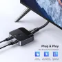 Нов UGREEN Превключвател USB-C 4K | 2 лаптопа 1 монитор | HDMI адаптер, снимка 7