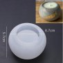 3D Голяма тумбеста обла заоблена кашпа саксия ваза силиконов молд форма шоколад гипс смола, снимка 2