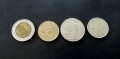 Монети . Италия. Италиански лири.50, 100, 200 и 500 лири. 4 бройки.