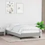 vidaXL Рамка за легло без матрак, светлосива, 90x190 см, плат, снимка 2