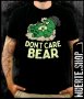 Черна тениска с щампа DONT CARE BEAR