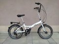Продавам колела внос от Германия алуминиев двойносгъваем велосипед DINA BIKE 20 цола 6 скорости, снимка 1 - Велосипеди - 35814423