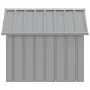 vidaXL Кучешка къща сива 116,5x103x81,5 см поцинкована стомана, снимка 6