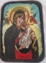Икона на Богородица с младенеца върху дърво, снимка 5