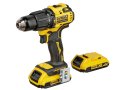 Акумулаторна бормашина DeWALT ударна с 2 батерии и зарядно, 18 V, 2 Ah, 65 Nm, 1.5-13 мм, DCD709D2T, снимка 2