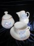 Стари Порцеланова захарница,чашка,каничка за мляко, България, снимка 7