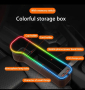 Kутия за съхранение на цепнатини за кола с 2 USB зарядни цветни LED прорези за седалка