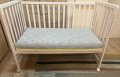 Детско дървено легло кошара-две нива + матрак, снимка 1 - Бебешки легла и матраци - 44438074