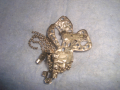 СРЕБРИСТА КРИСТАЛНА РЕТРО АРТ ВИНТИДЖ БРОШКА 26065, снимка 5