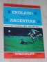 Англия - Аржентина оригинална футболна програма - 1974 г. с Марио Кемпес, Кевин Кийгън, Питър Шилтън