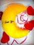Плюшена играчка луна за Свети Валентин, снимка 1 - Плюшени играчки - 35716805