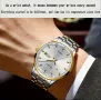 Мъжки автоматичен, класически и стилен ръчен часовник DianpaI Gold Elegant*, снимка 7