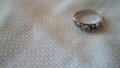 Сребърен пръстен с цветни седефи, снимка 1