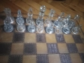 стар стъклен шах , снимка 2