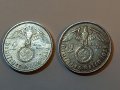 Сребърна монета 2 райх марки свастика 