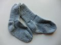 сиви плетени чорапи ходило 17, конч 17, снимка 1