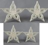 3 4  бр галакси звезди резци с релеф и бутало пластмасови форми украса тесто фондан форма резец, снимка 2