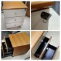 Шкафче за бюро на колела - контейнер със заключване 42/53/59см, снимка 1 - Шкафове - 40879807