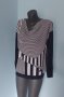 Двуцветен пуловер тип туника / блуза / хипоалергична материя, снимка 1 - Блузи с дълъг ръкав и пуловери - 34734295