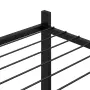 vidaXL Стойка за цветя на колела 83x25x103,5 см черна желязо, снимка 5