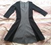 Нова -50% есенна рокля H&M S 36 размер черно и сиво, снимка 2