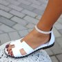 Равни стилни дамски сандали , снимка 4