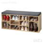 Немски шкаф за обувки с възглавница, снимка 1 - Шкафове - 36401127