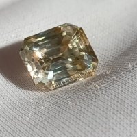 Спешно Рядък Златен Фенси Asscher 3+карата Диамант Мойсанит Diamond Moissanite, снимка 1 - Други - 35754406