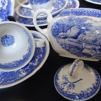 Сервиз за шест персони чай/кафе -Villeroy & Boch Burgenland Mettlach Blau Germany – 21части., снимка 11 - Сервизи - 40692479