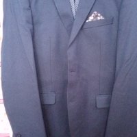 Продавам мъжки сиво-син костюм , снимка 1 - Костюми - 40698458