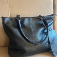Дамска кожена чанта с портофейл !, снимка 2 - Чанти - 42001036