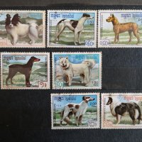 1987 Камбоджа кучета., снимка 1 - Филателия - 41819988