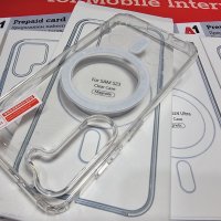 Samsung Galaxy S24 Ultra,S23 Ultra,S22 Ultra,S24  прозрачен Magsafe кейс, снимка 8 - Калъфи, кейсове - 44406415