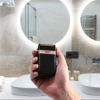 Нова миеща се безжична електрическа акумулаторнa самобръсначка за мъже грижа лице кожа красота, снимка 2 - Електрически самобръсначки - 41848230