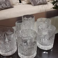 Кристални чаши за  уиски , снимка 1 - Чаши - 39631800