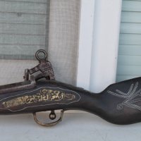 Стар кремъчен пистолет/пушка, снимка 8 - Антикварни и старинни предмети - 35862113