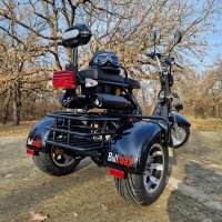 Електрическа триколка HARLEY BLACKSTAR 3000 + каска + симулатор, снимка 4 - Мотоциклети и мототехника - 44190347