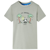 Детска тениска, светло каки, 116(SKU:11681, снимка 1 - Детски тениски и потници - 44724558