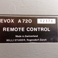 Дистанционно REVOX A720, снимка 3 - Ресийвъри, усилватели, смесителни пултове - 40887905