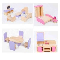 Дървена къща за кукли, снимка 3 - Играчки за стая - 38810362