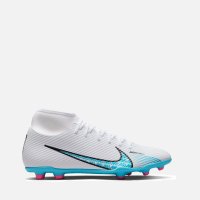 НАМАЛЕНИЕ !!! Футболни обувки калеври Nike Superfly 9 Club FG/MG White DJ5961-146 №47, снимка 1 - Футбол - 41799434