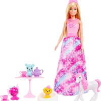 Адвент календар на Barbie Dreamtopia /Адвент календар Mattel,С Barbie Land Fantasy кукла,Многоцветен, снимка 4 - Кукли - 44381608