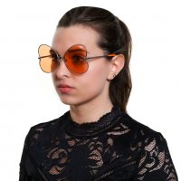 VICTORIA'S SECRET 🍊 Дамски слънчеви очила ORANGE HEART нови с кутия, снимка 5 - Слънчеви и диоптрични очила - 39553431