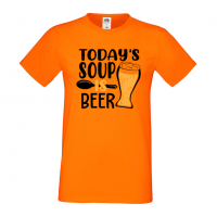 Мъжка тениска Today's soup is beer,Бира,Бирфест,Beerfest,Подарък,Изненада,Рожден Ден, снимка 7 - Тениски - 36389397