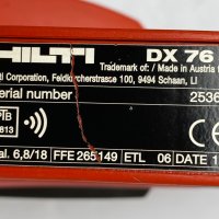 Пушка за директен монтаж Hilti DX76 с магазин Hilti MX76 перфектен!, снимка 6 - Други инструменти - 34450102