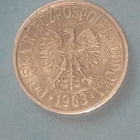 20 groszy 1963 г. Полша, снимка 2 - Нумизматика и бонистика - 42594719