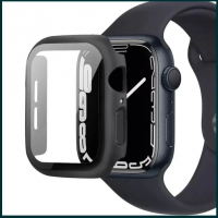 Кейс + Стъклен протектор за Apple Watch 7 серия 41мм и 45мм /3D / 5D, снимка 8 - Смарт гривни - 36451557