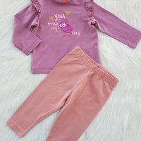 Бебешка блуза и клинче 3-6 месеца, снимка 1 - Комплекти за бебе - 41842919
