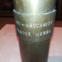 снаряд-немски-30см ваза мед/месинг 2810211801, снимка 11 - Антикварни и старинни предмети - 34614435