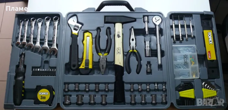 Комплект куфар ръчни инструменти 135 части Topex, снимка 1